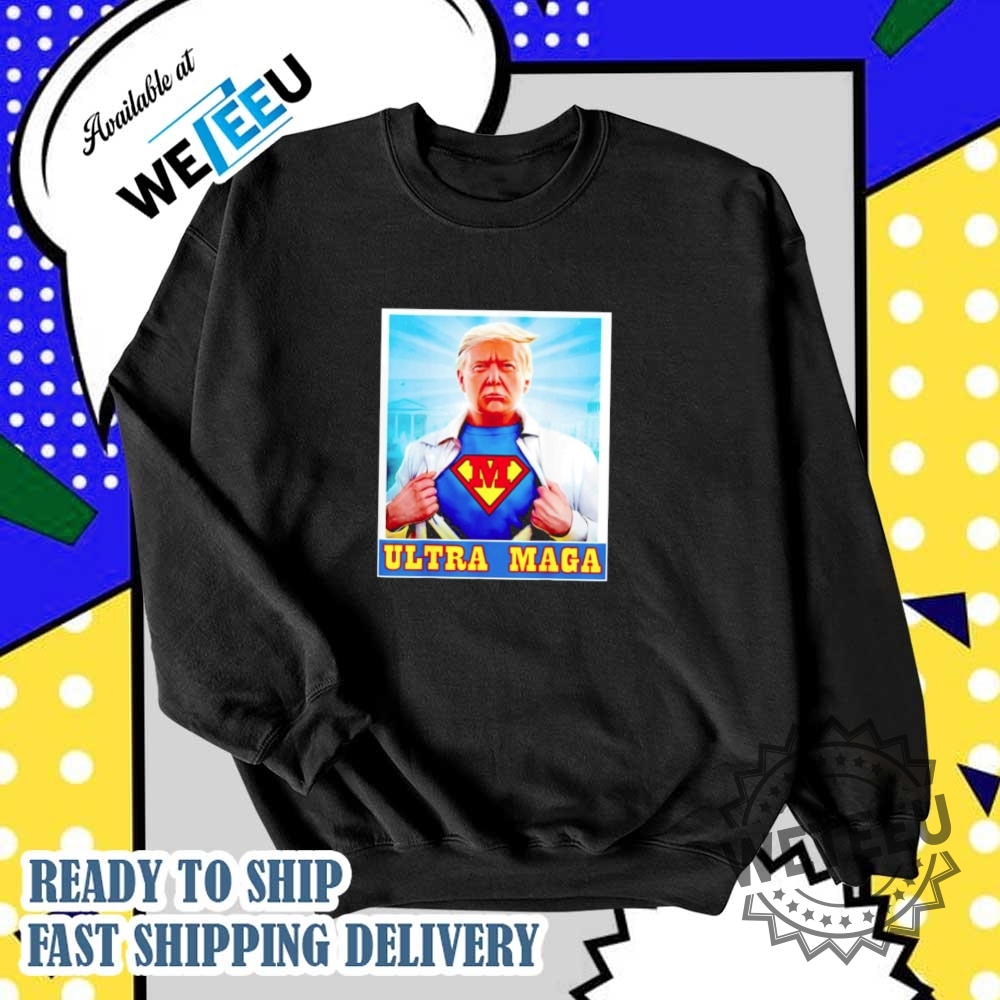 Donald Trump Ultra Maga Superman Tshirt Political Parody 2024 Tee 6 Donald Trump Ultra MAGA Superman T-Shirt – Political Parody 2024 Tee