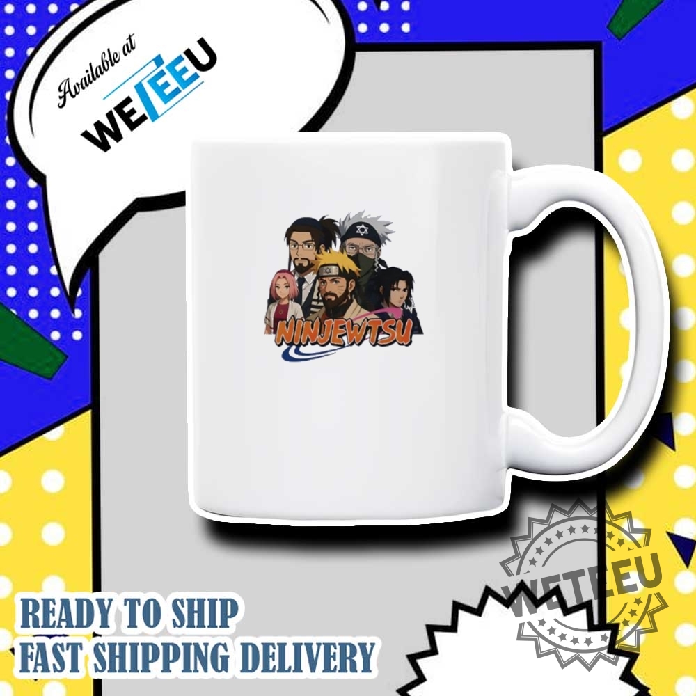 Ninjewtsu Naruto Parody Shirt Anime Ninja Jewish Mashup Tee 7 Ninjewtsu Naruto Parody Shirt – Anime Ninja Jewish Mashup Tee