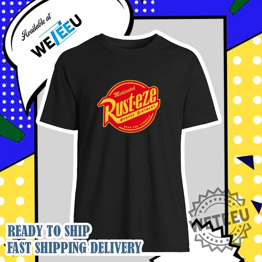Rusteze Bumper Ointment Tshirt  Cars Movie Parody Retro Tee