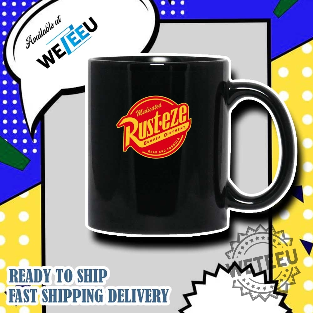 Rusteze Bumper Ointment Tshirt Cars Movie Parody Retro Tee 7 Rust-Eze Bumper Ointment T-Shirt – Cars Movie Parody Retro Tee