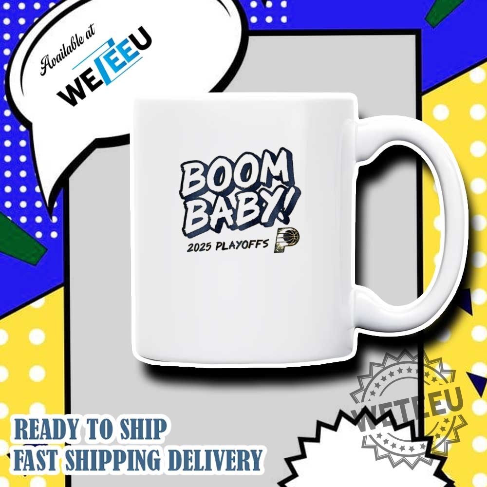 Indiana Pacers Nba Boom Baby Playoffs Shirt Basketball Fan Tee 2025 7 Indiana Pacers NBA Boom Baby Playoffs Shirt – Basketball Fan Tee 2025