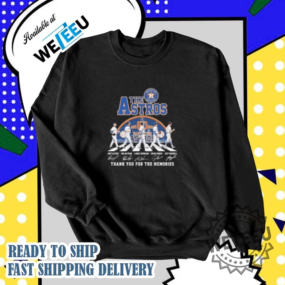 Houston Astros 60Th Anniversary 19652025 Shirt Thank You Memories Tee 6 Houston Astros 60th Anniversary 1965–2025 Shirt – Thank You Memories Tee