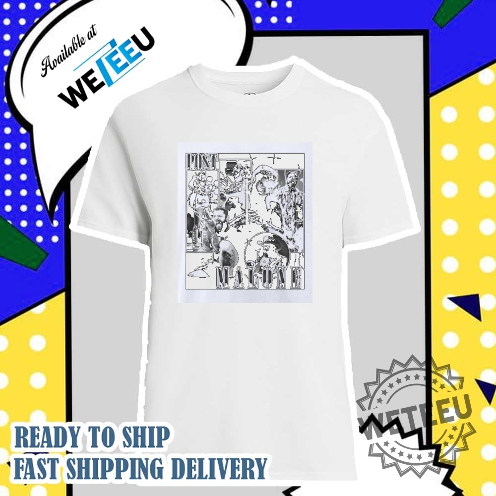 Post Malone X Jelly Roll Concert Shirt  Country Rap Collab Tee 2025