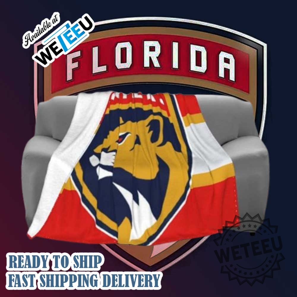 Nhl Florida Panthers Fleece Throw Blanket Quilt For Fans