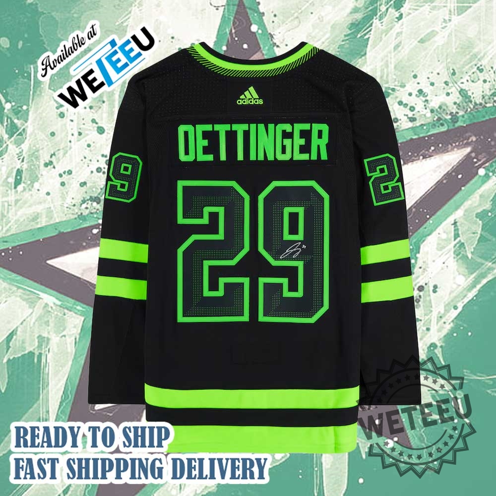 Jake Oettinger Dallas Stars Autographed Alternate Adidas Hockey Jersey 6 Jake Oettinger Dallas Stars Autographed Alternate Adidas Hockey Jersey