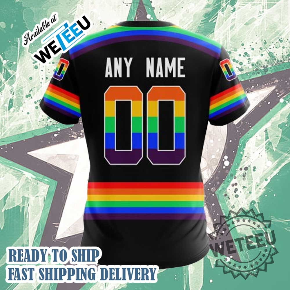Personalized Dallas Stars Nhl Lgbt Pride 3D Hoodie 5 Personalized Dallas Stars NHL LGBT Pride 3D Hoodie