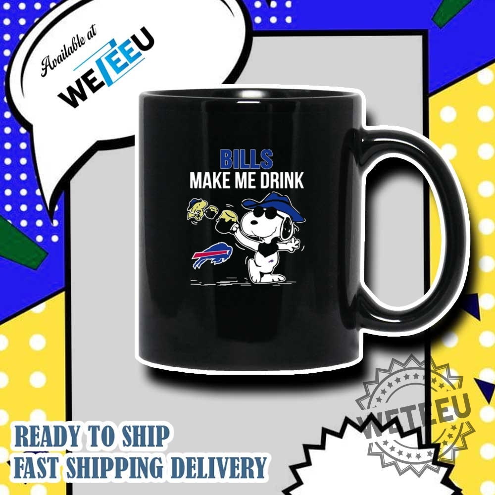 Buffalo Bills Snoopy And Woodstock Nfl Drinking Humor Tshirt 7 Buffalo Bills Snoopy and Woodstock NFL Drinking Humor T-Shirt