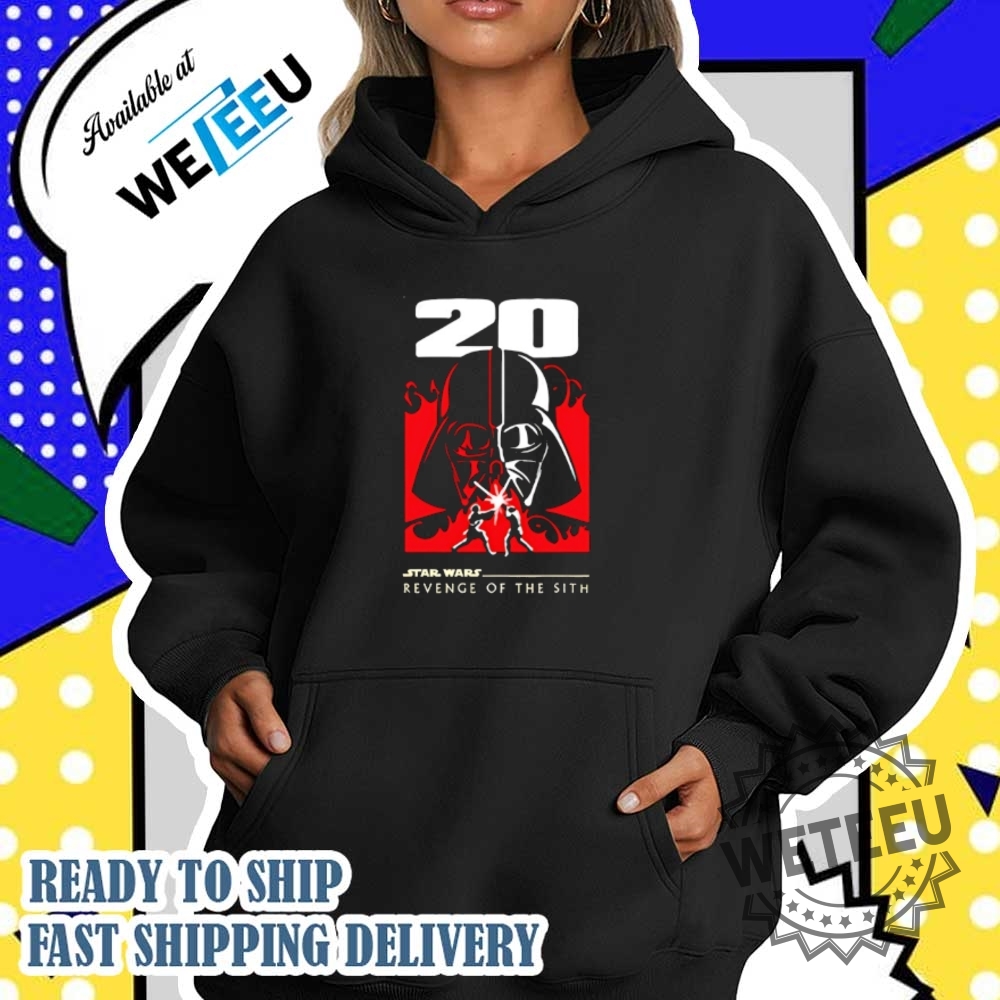 Star Wars Revenge Of The Sith Shirt 20Th Anniversary Movie Tee 4 Star Wars Revenge of The Sith Shirt – 20th Anniversary Movie Tee