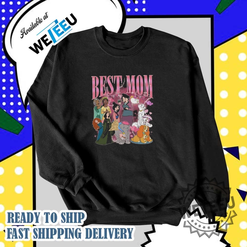 Disney Princess Mothers Day Shirt Bootleg Best Mom Graphic Tee 5 Disney Princess Mothers Day Shirt Bootleg Best Mom Graphic Tee weteeu 3