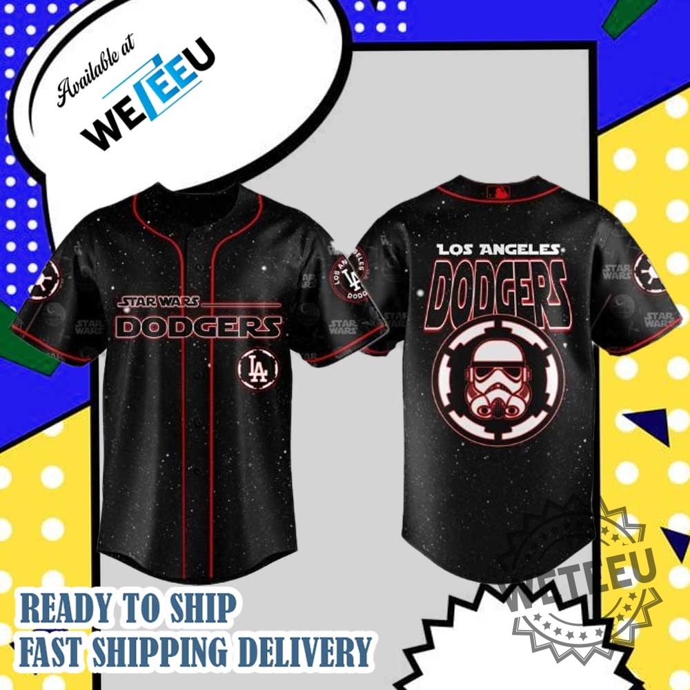 Los Angeles Dodgers Star Wars Darth Vader Black Red Baseball Jersey Limited Edition Fan Shirt 3 Los Angeles Dodgers Star Wars Darth Vader Black Red Baseball Jersey – Limited Edition Fan Shirt