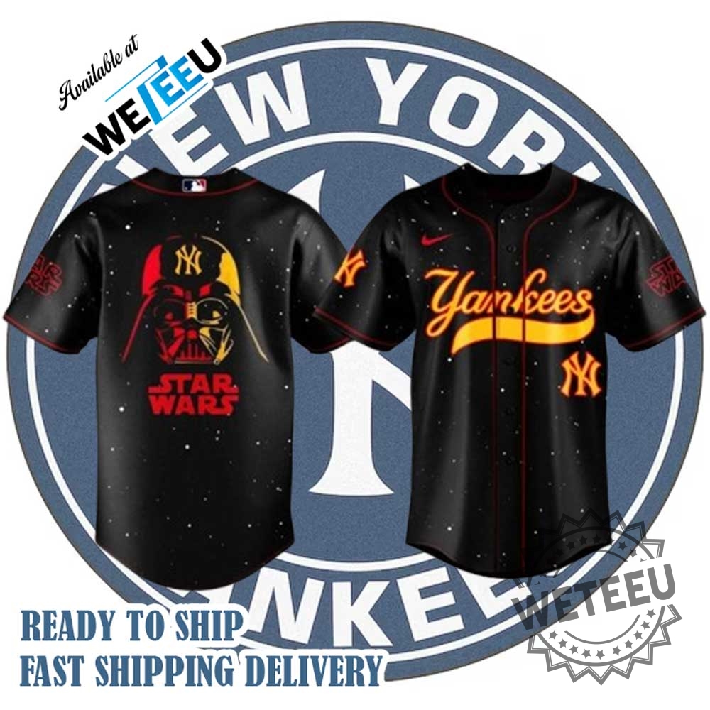 New York Yankees Star Wars Darth Vader Black Baseball Jersey  Limited Edition Fan Shirt