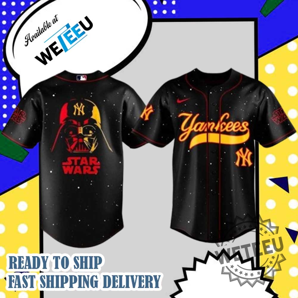New York Yankees Star Wars Darth Vader Black Baseball Jersey Limited Edition Fan Shirt 3 New York Yankees Star Wars Darth Vader Black Baseball Jersey – Limited Edition Fan Shirt