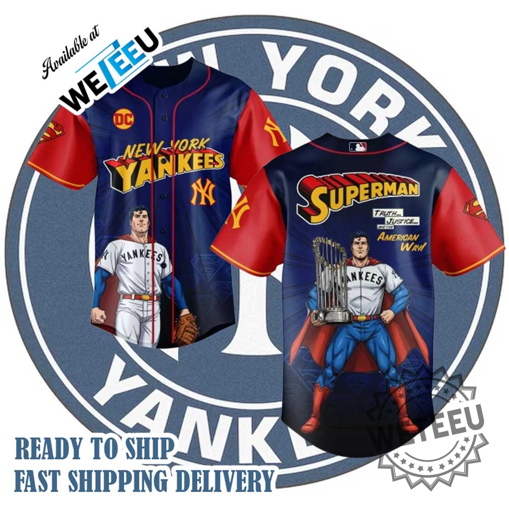 Superman X New York Yankees 2025 Comic Limited Edition Jersey