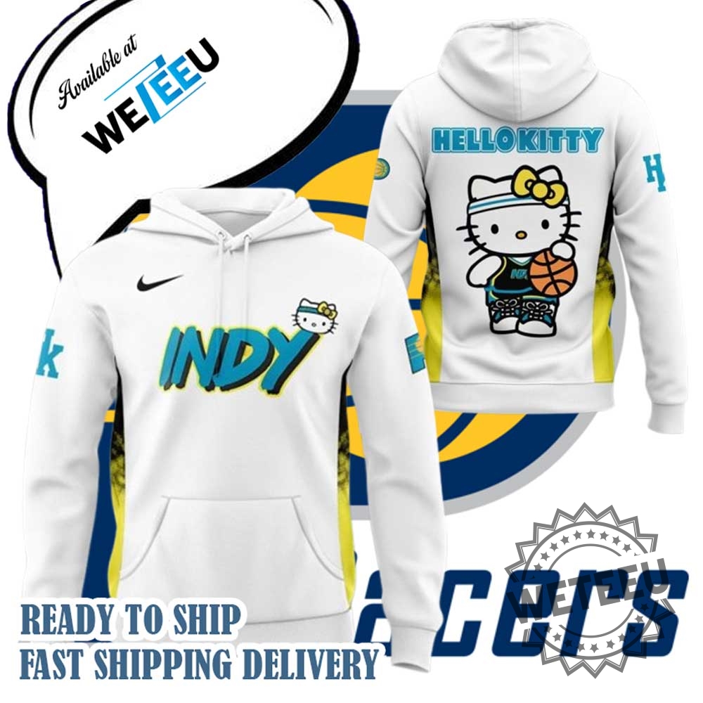Indiana Pacers X Hello Kitty Night Performance Hoodie  Cute  Comfy Nba Apparel