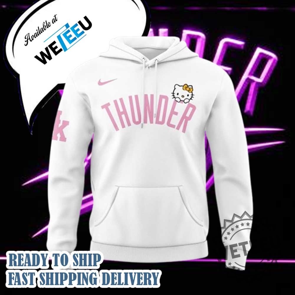 Oklahoma City Thunder X Hello Kitty 2025 White Hoodie Official Crossover Nba Hoodie 5 Oklahoma City Thunder x Hello Kitty 2025 White Hoodie – Official Crossover NBA Hoodie