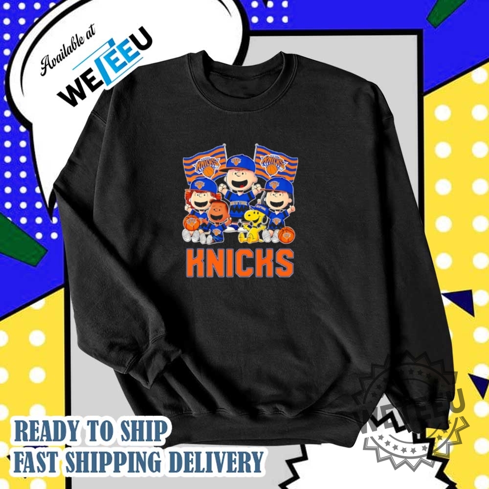 New York Knicks X Charlie Brown And Friends Tshirts 5 New York Knicks x Charlie Brown and friends t-shirts