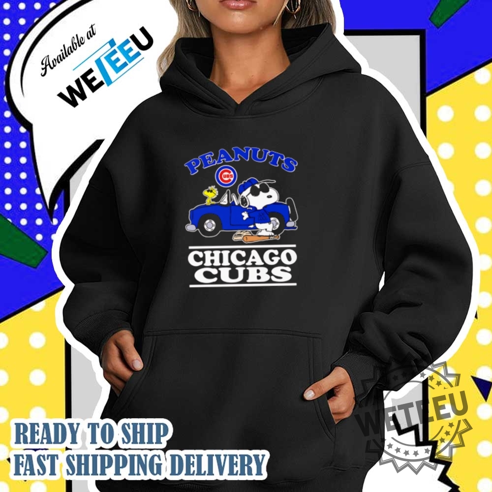 Snoopy And Woodstock Peanuts Chicago Cubs Tshirts 4 Snoopy and Woodstock Peanuts Chicago Cubs T-shirts