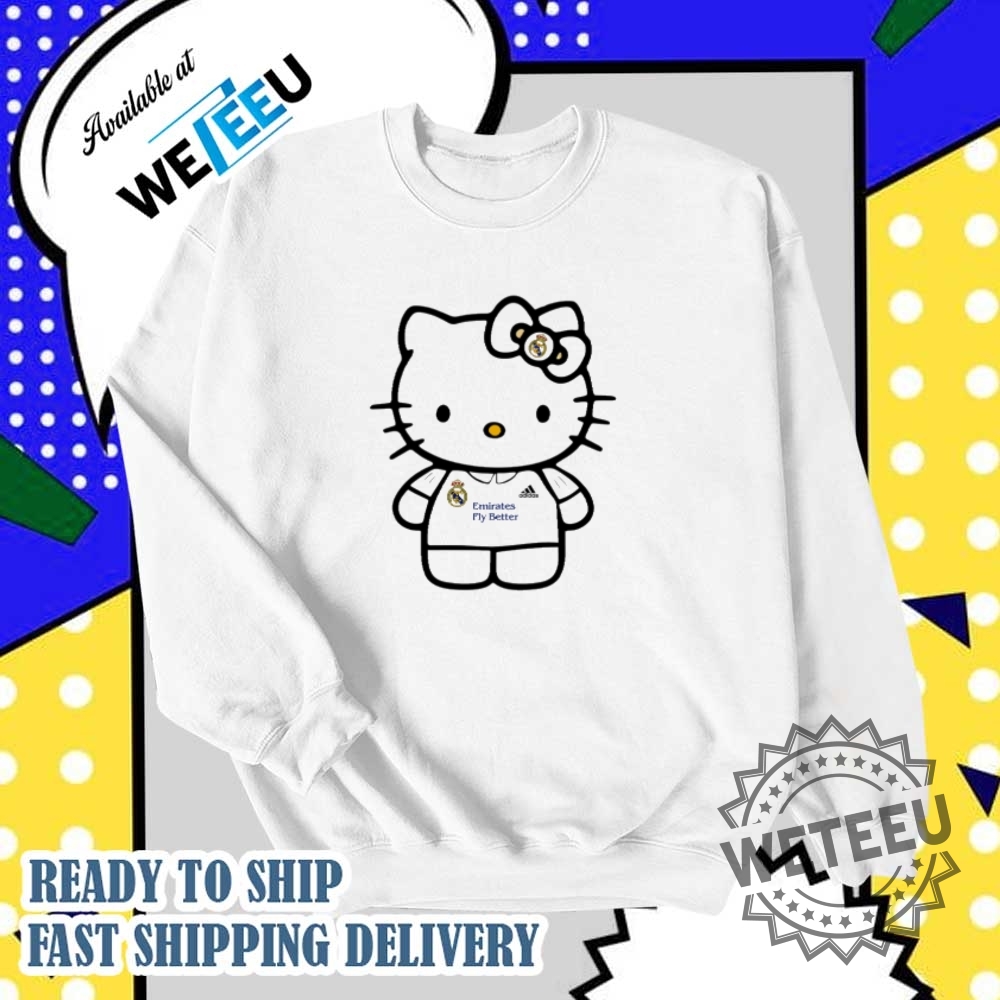 Hello Kitty Real Madrid Emirates Fly Better Tshirts 5 Hello Kitty Real Madrid Emirates Fly Better T-shirts