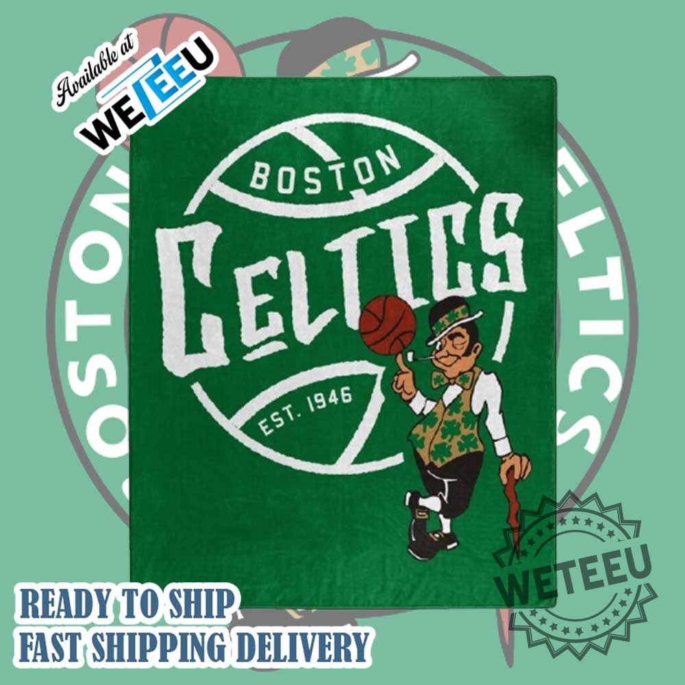 "Cozy NBA Fleece Blankets: Knicks, Celtics, and Disney Designs" 5 Boston Celtics Team Logo Fleece Blanket Soft Nba Basketball Throw Est. 1946