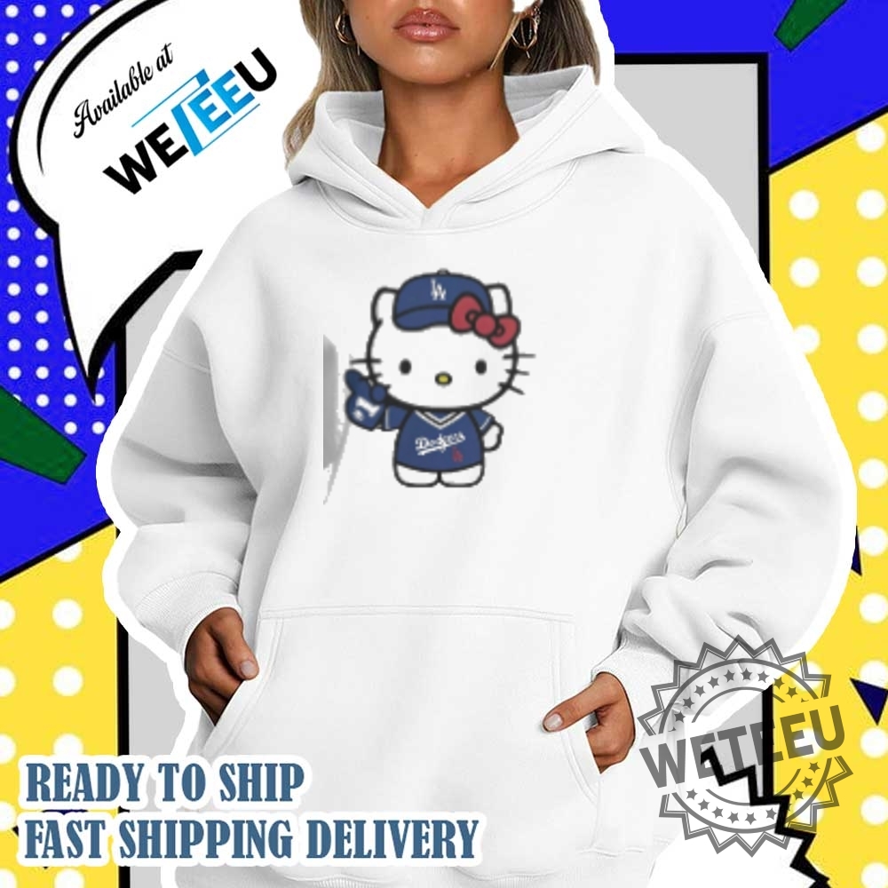 Hello Kitty Dodgers Tshirt 4 Hello Kitty Dodgers T-Shirt