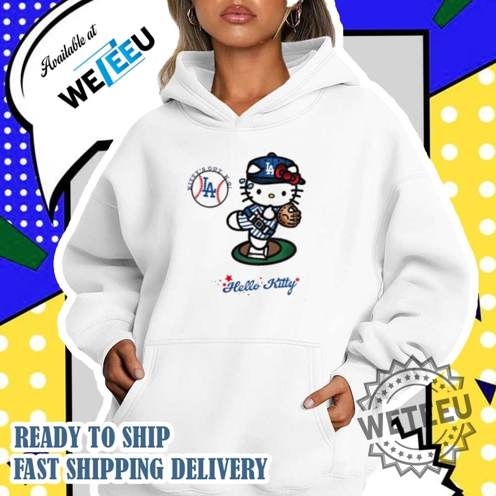 Hello Kitty Los Angeles Dodgers Kittys Out Ko Shirt 4 Hello Kitty Los Angeles Dodgers Kittys Out Ko Shirt weteeu 2