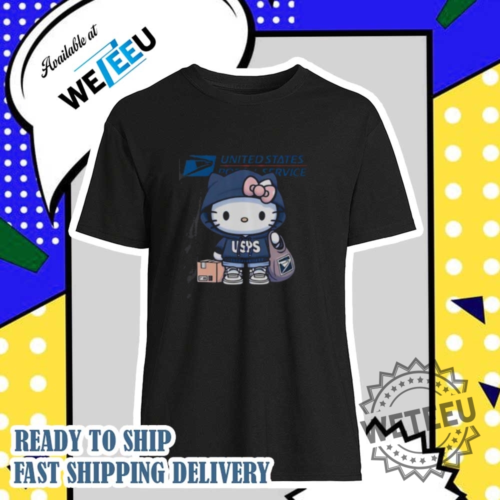 Cute Hello Kitty United States Postal Service Tshirt