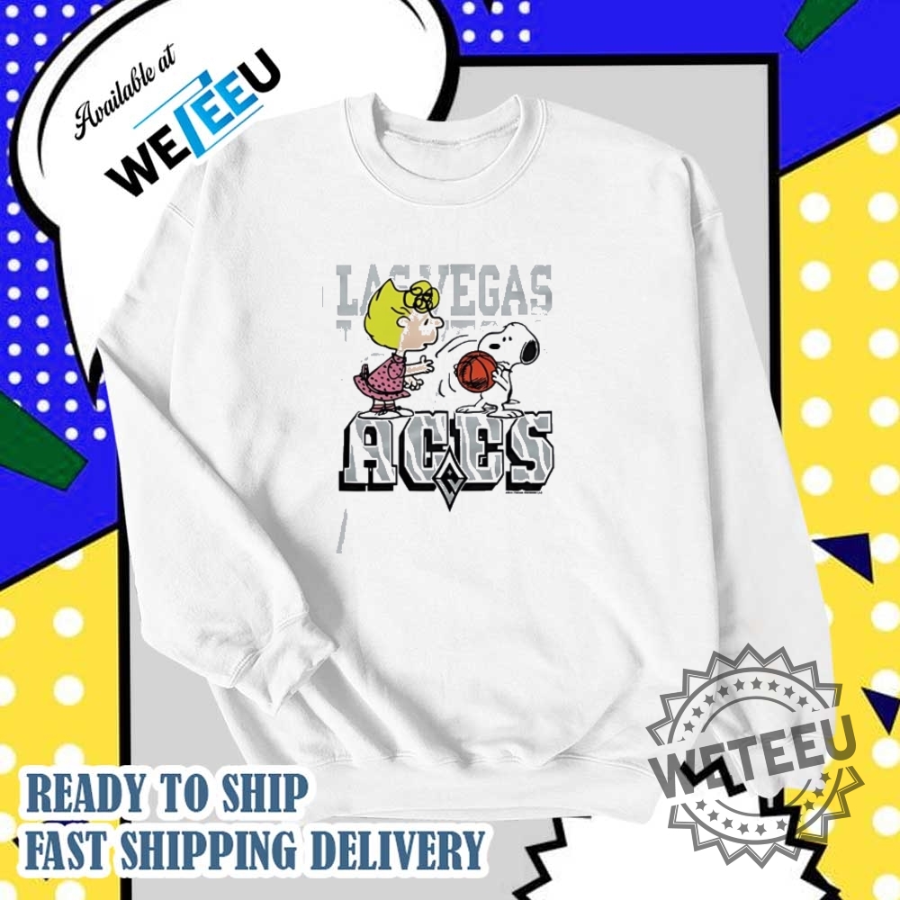 Peanuts Sally And Snoopy Playing Las Vegas Aces Shirt 5 Peanuts Sally and Snoopy playing Las Vegas Aces shirt