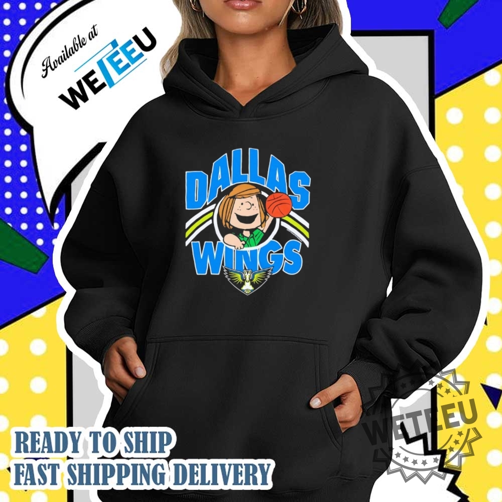 Peanuts Peppermint Patty X Wnba Dallas Wings Shirt 4 Peanuts Peppermint Patty X WNBA Dallas Wings shirt