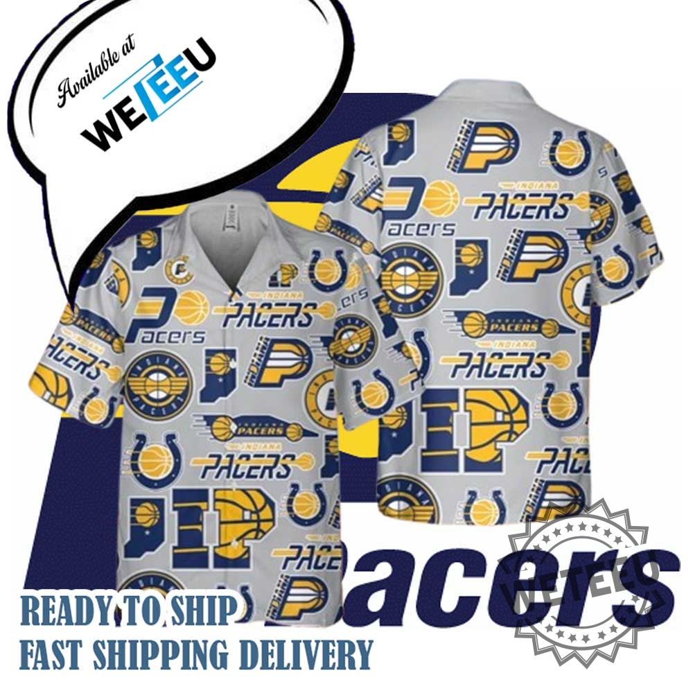 Nba Indiana Pacers Buttonup Torn Look Hawaiian Shirt For Summer Game Days 5 NBA Indiana Pacers Button-Up – Torn Look Hawaiian Shirt for Summer Game Days