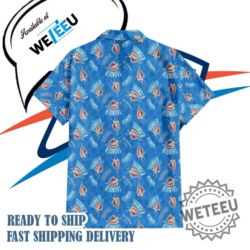 Oklahoma City Thunder Hawaiian Shirt Blue Nba Team Logo Summer Buttonup For Basketball Fans 7 Oklahoma City Thunder Hawaiian Shirt – Blue NBA Team Logo Summer Button-Up for Basketball Fans