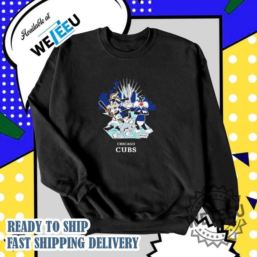 Chicago Cubs Looney Tunes City Skyline Shirt 6 Chicago Cubs Looney Tunes City Skyline shirt