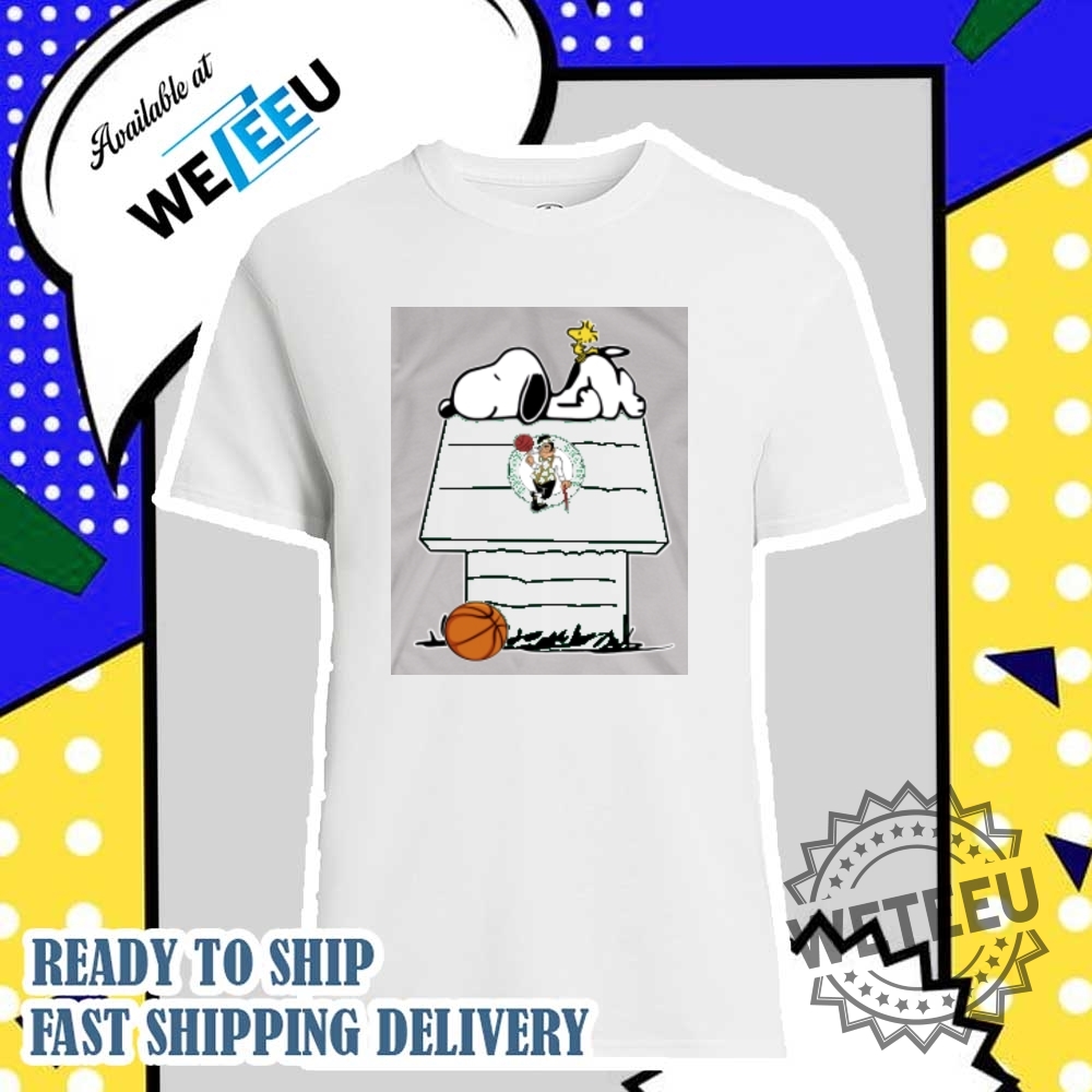 Boston Celtics Nba Basketball Snoopy Woodstock House Shirt
