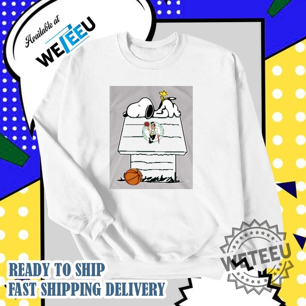 Boston Celtics Nba Basketball Snoopy Woodstock House Shirt 6 Boston Celtics NBA Basketball Snoopy Woodstock House Shirt