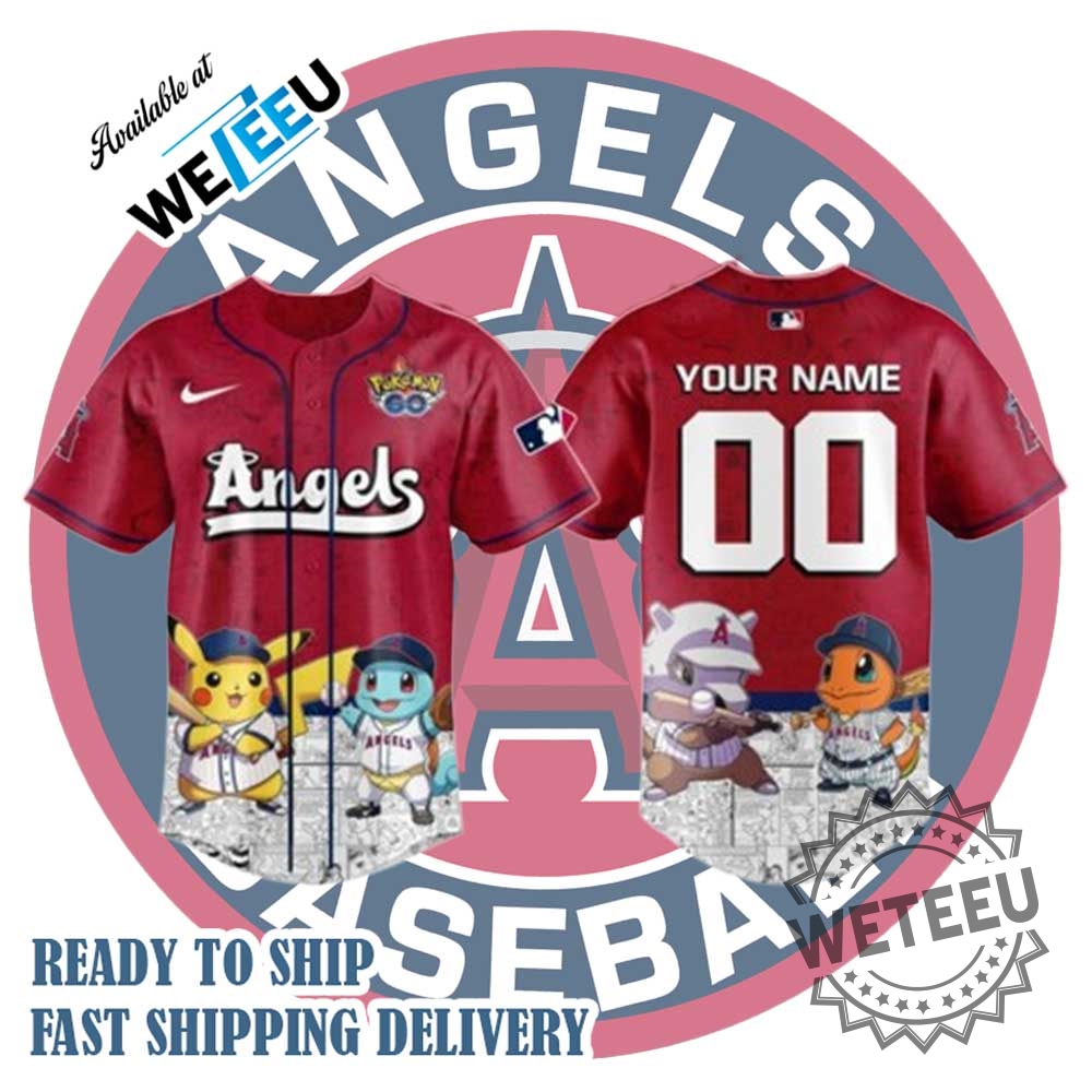 Los Angeles Angels Pokémon Go Jersey Animeinspired Baseball Fan Shirt 3 Los Angeles Angels Pokémon GO Jersey – Anime-Inspired Baseball Fan Shirt