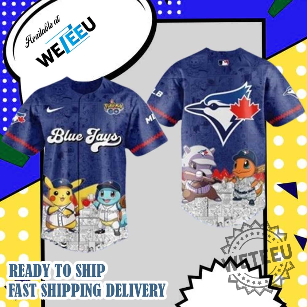 Toronto Blue Jays Pokémon Go Baseball Jersey Custom Fan Apparel For Trainers