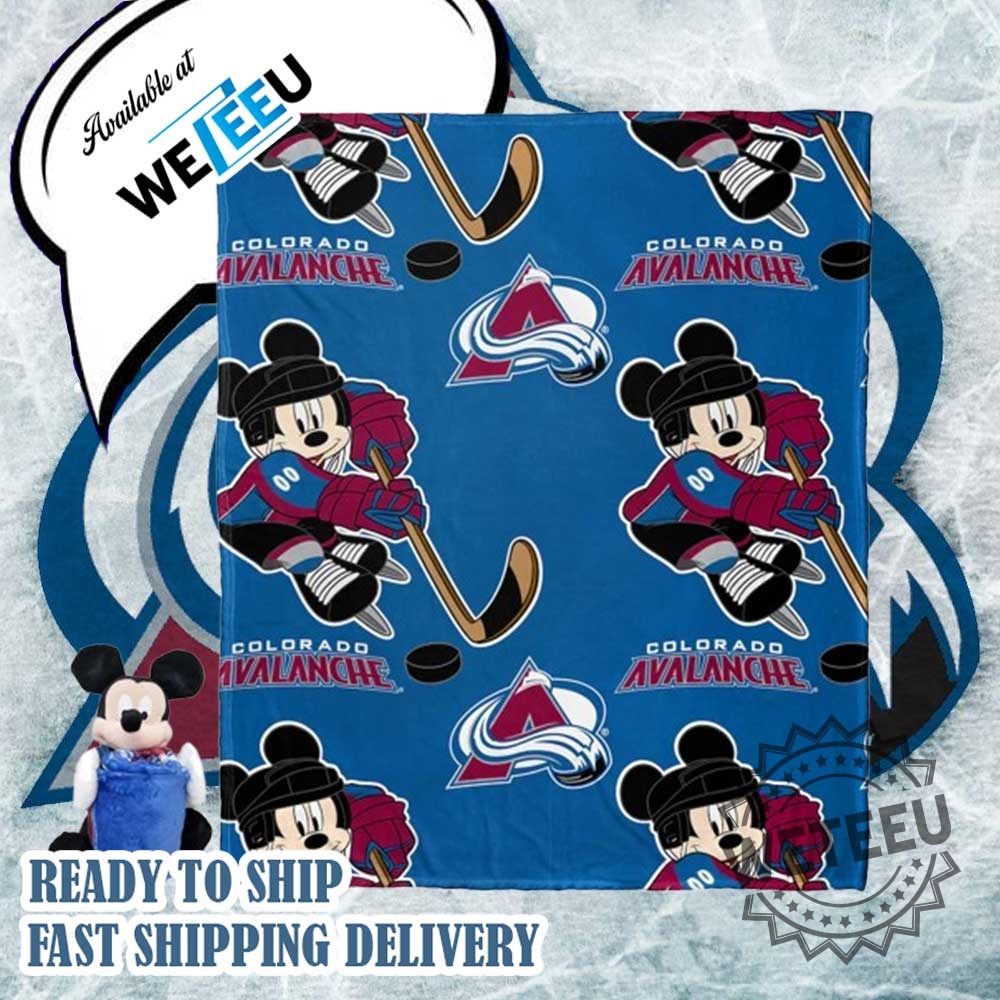 Nhl Colorado Avalanche X Disney Mickey Blanket 3 NHL Colorado Avalanche x Disney Mickey Blanket