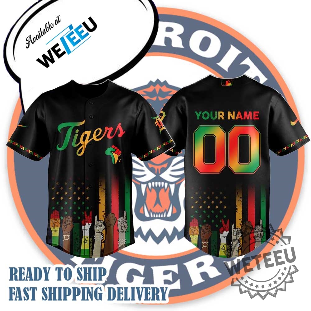 Detroit Tigers Mlb X Juneteenth Freedom Day Baseball Jersey 3 Detroit Tigers MLB x Juneteenth Freedom Day Baseball Jersey