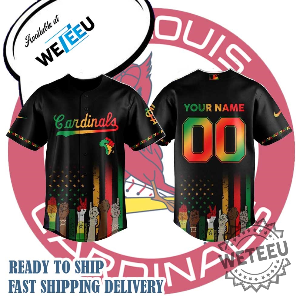 Weteeu St. Louis Cardinals MLB x Juneteenth Freedom Day Baseball Jersey 2 Weteeu St. Louis Cardinals MLB x Juneteenth Freedom Day Baseball Jersey