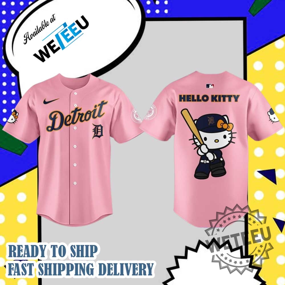 "Top 5 Unique New York Mets Jerseys to Showcase Your Style" 9 Detroit Tigers Hello Kitty Pink Baseball Jersey