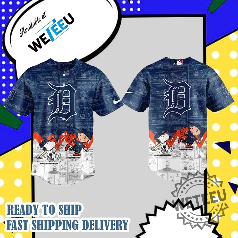 "Top 5 Unique New York Mets Jerseys to Showcase Your Style" 11 Weteeu Detroit Tigers Snoopy Baseball Jersey Peanuts Comic Style Fan Shirt