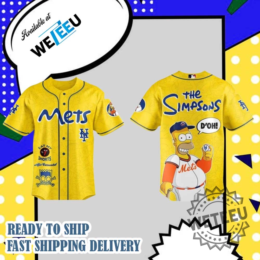 New York Mets The Simpsons 2025 Limited Edition Baseball Jersey