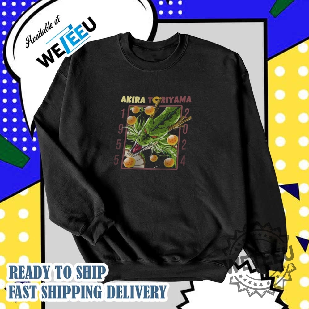Akira Toriyama Dragon Ball Rip 1955 To 2024 Shirt 6 Akira Toriyama Dragon Ball RIP 1955 To 2024 Shirt