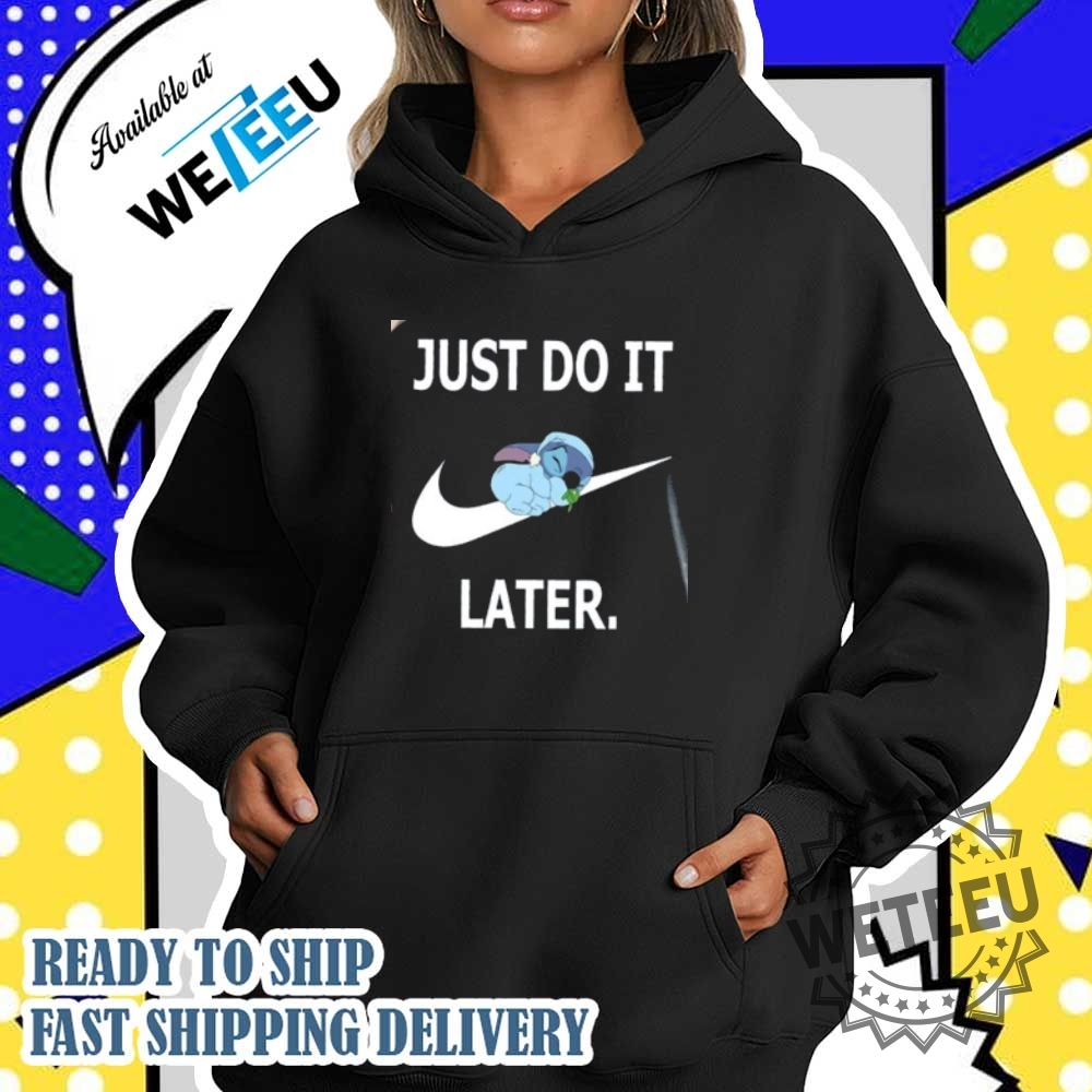 Just Do It Later Sleeping Stitch Shirt 3 Just Do It Later Sleeping Stitch Shirt