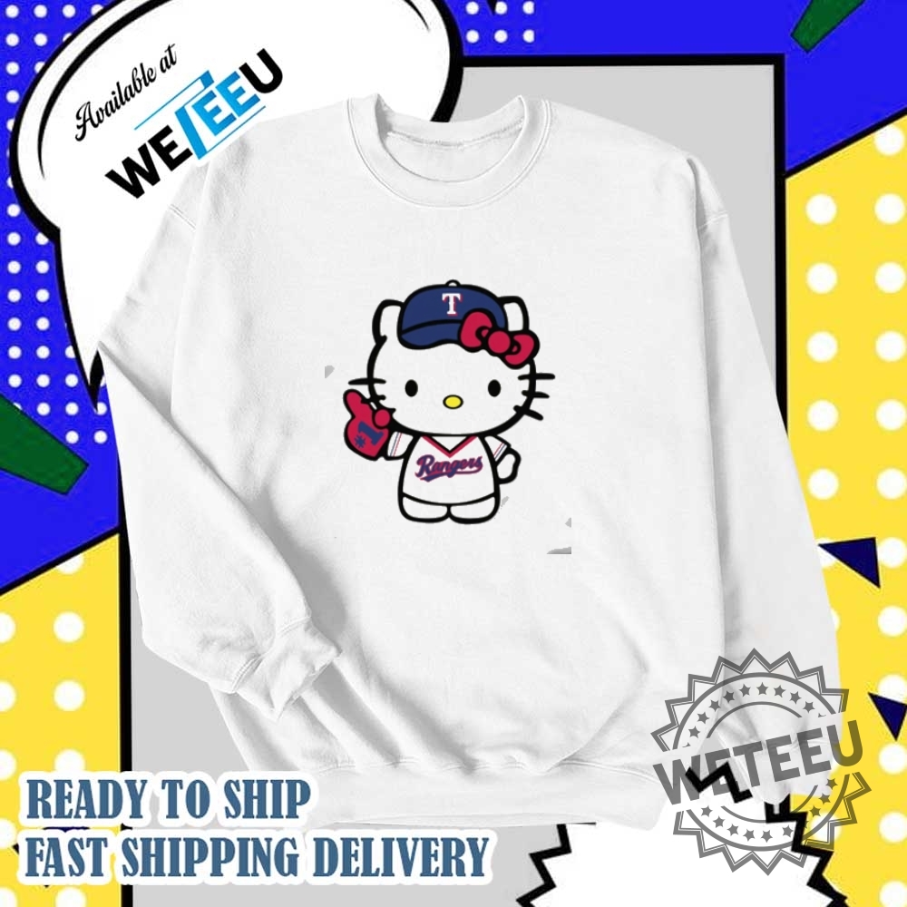 Hello Kitty Texas Rangers Baseball Team Shirt 5 Hello Kitty Texas Rangers Baseball Team Shirt
