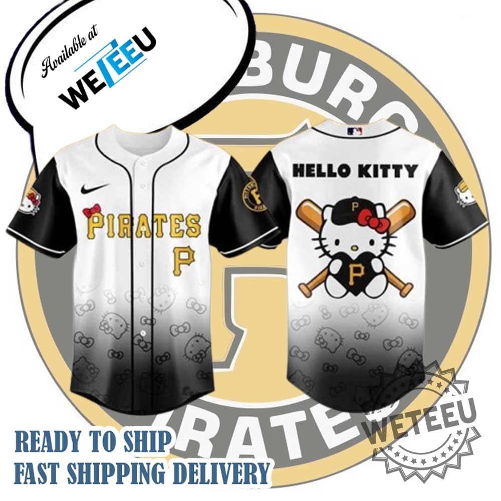 Pittsburgh Pirates X Hello Kitty Night Jersey Mlb Night Baseball Jersey 3 Pittsburgh Pirates x Hello Kitty Night Jersey – MLB Night Baseball Jersey