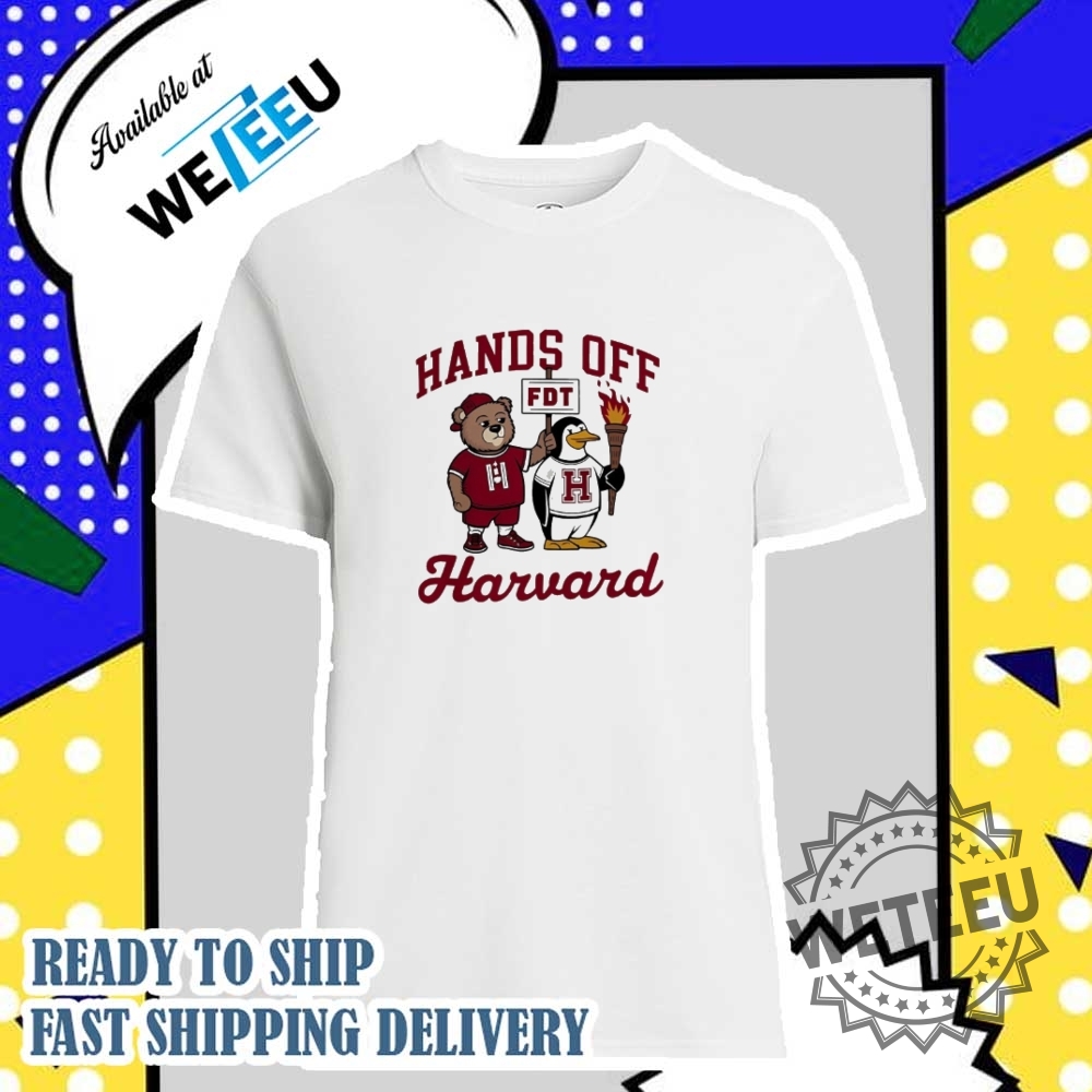 Hands Off Harvard Fdt Steve Kerr Harvard Bear And Penguin Shirt