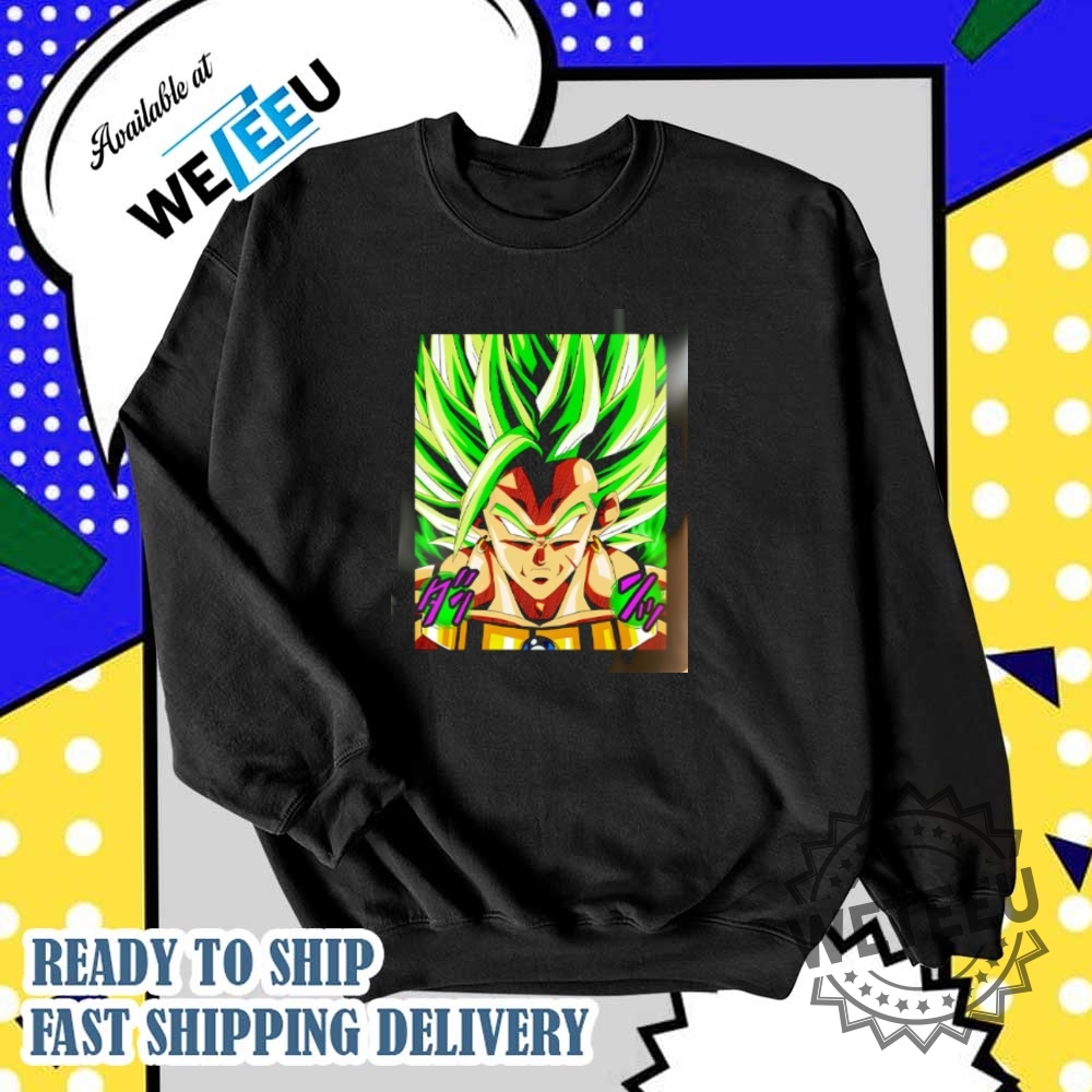 Broly 7 Dragon Balls Big Face Shirt 6 Broly 7 dragon balls big face shirt