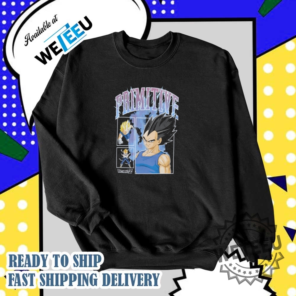 Primitive X Dragon Ball Z Vegeta Levels Shirt 6 Primitive x Dragon Ball Z Vegeta Levels Shirt