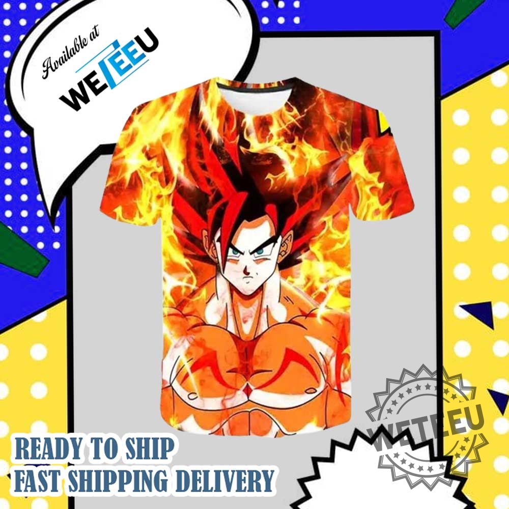 "Top 5 Must-Have Lilo & Stitch and Themed Jerseys for 2025" 36 Goku Fire Transformation Shirt Dragon Ball Heroes Inspired Graphic Tee