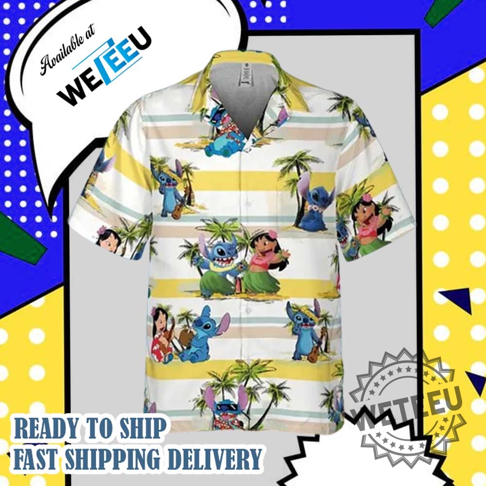 Lilo And Stitch Beach Vibe Hawaiian Shirt Tropical Sunset Aloha Shirt For Summer Vacation 5 Lilo and Stitch Beach Vibe Hawaiian Shirt – Tropical Sunset Aloha Shirt for Summer Vacation